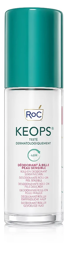 ROC Keops 48H Sensitive Deo Roll-On rutulinis dezodorantas jautriai odai, 30 ml