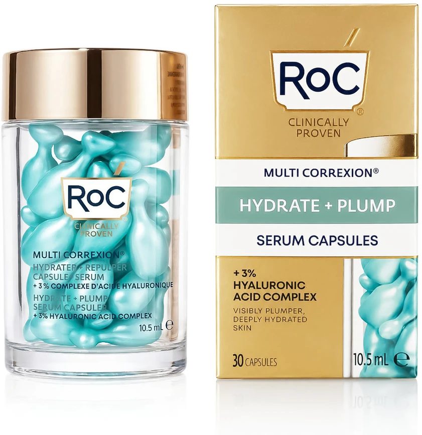 RoC Multi Correxion Hydrate – sodrios serumo kapsulės, 10,5 ml