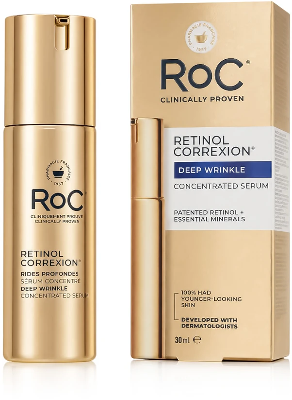 RoC Retinol Correxion Wrinkle Correct Serum veido serumas, 30 ml