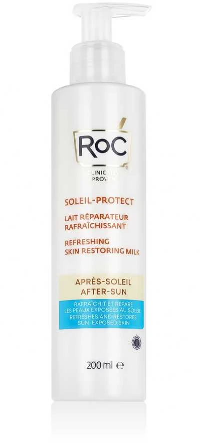 ROC Soleil-Protect Refreshing Skin Restoring Milk atkurianti priemonė odai po deginimosi, 200 ml