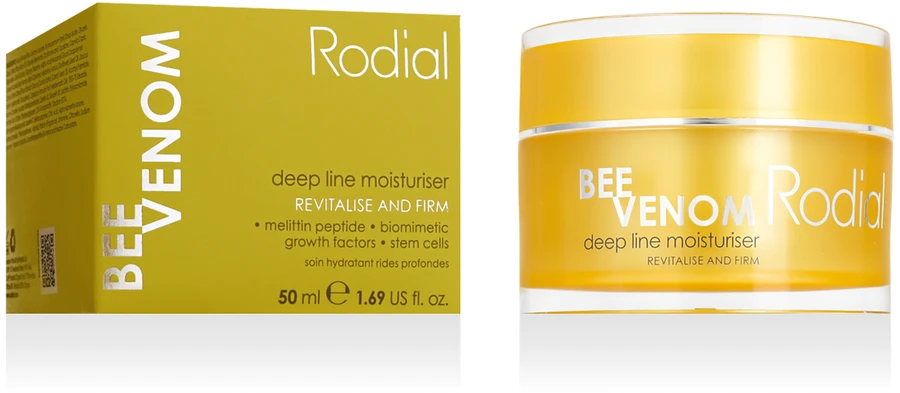 Rodial Bee Venom Moisturiser atgaivinantis ir stangrinantis veido kremas sausai / normaliai veido odai, 50 ml