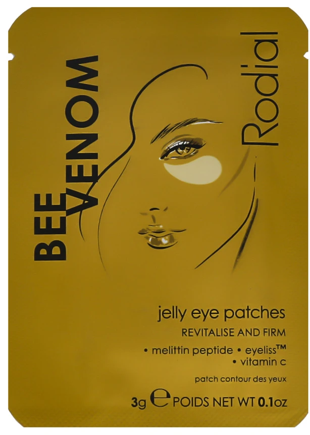 Rodial Bee Venom Jelly Eye Patches atgaivinančios ir stangrinančios gelinės paakių kaukės, 2 vnt.