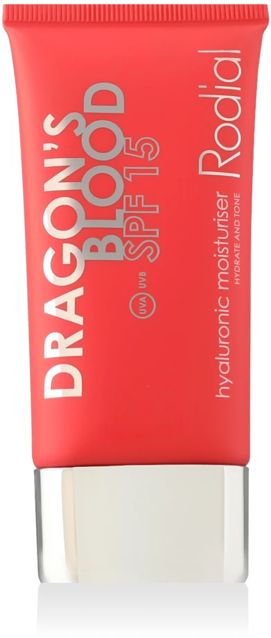 Rodial Dragons Blood Hyaluronic Moisturiser SPF 15 drėkinantis apsauginis veido kremas visų tipų odai, 50 ml