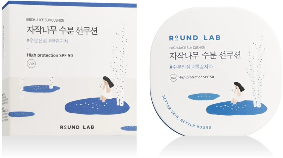 Round Lab - Drėkinamoji pagalvėlė nuo saulės su beržų sultimis SPF50+ PA++++ - 15 g