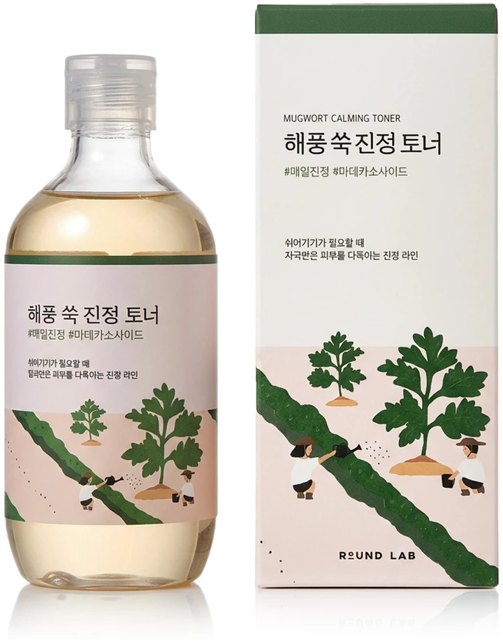 Round Lab Mugwort Calming Toneris raminantis veido tonikas, 300 ml