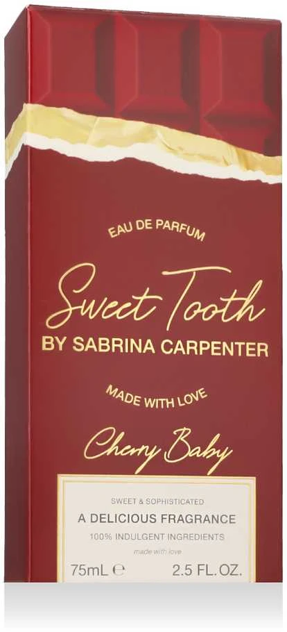 Versace Sabrina Carpenter Sweet Tooth Cherry Baby EDP parfumuotas vanduo moterims, 75 ml