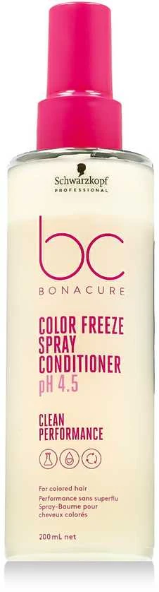 Purškiamas plaukų kondicionierius Schwarzkopf Bonacure Color Freeze Purškiklis Conditioner pH 4.5 200 ml