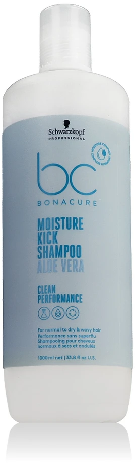 Schwarzkopf Professional Bc Bonacure Moisture Kick Aloe Vera Šampūnas šampūnas normaliems, sausiems plaukams, 1000 ml