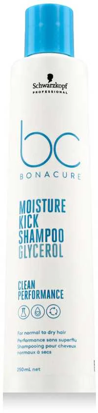 Drėkinamasis plaukų šampūnas Schwarzkopf Professional Bonacure Moisture Kick Šampūnas Glycerol 250ml