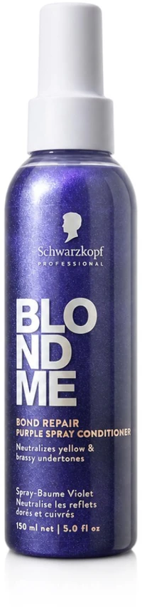 Schwarzkopf Blondme Bond Repair Violetinis kondicionierius purškiklis, 150 ml