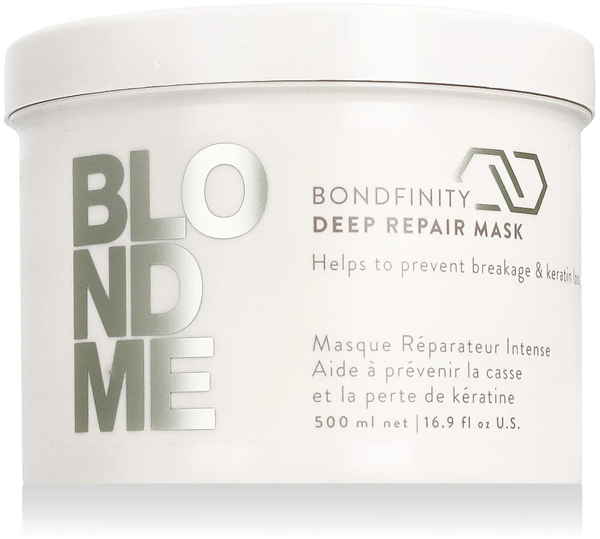 Schwarzkopf Professional BlondMe Bondfinity Deep Repair Mask giliai atkurianti kaukė šviesiems plaukams, 500 ml