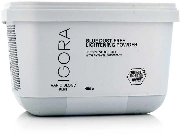 Šviesinimo milteliai Schwarzkopf Igora Vario Blond Plus Fibre Bond (mėlyni) 450g