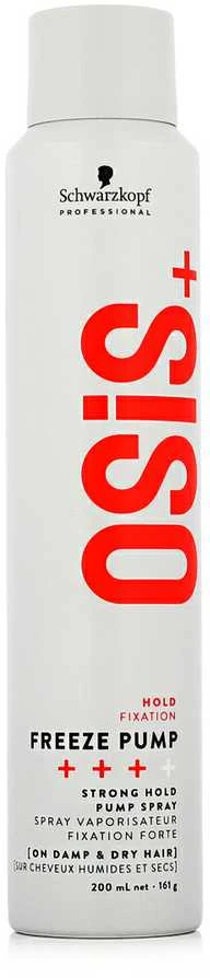 Stiprios fiksacijos plaukų lakas Schwarzkopf Professional OSIS + Freeze Pump (3) 200 ml