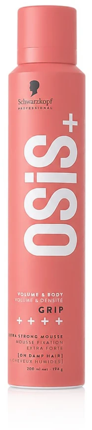Itin stiprios fiksacijos plaukų putos Schwarzkopf Professional Osis+ Grip, 200 ml