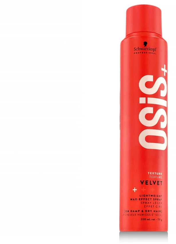 Vaško efektą suteikiantis plaukų purškiklis Schwarzkopf Professional OSIS+ Velvet (1) 200 ml