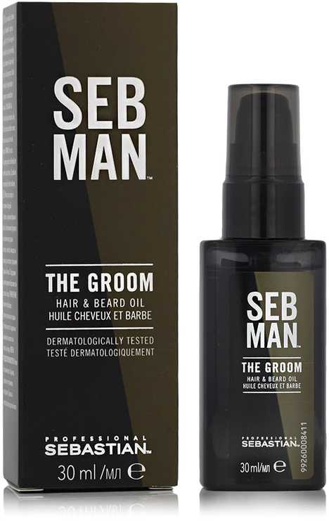 Sebastian Professional SEB MAN The Groom plaukų ir barzdos aliejus – plaukų ir barzdos aliejus 30 ml