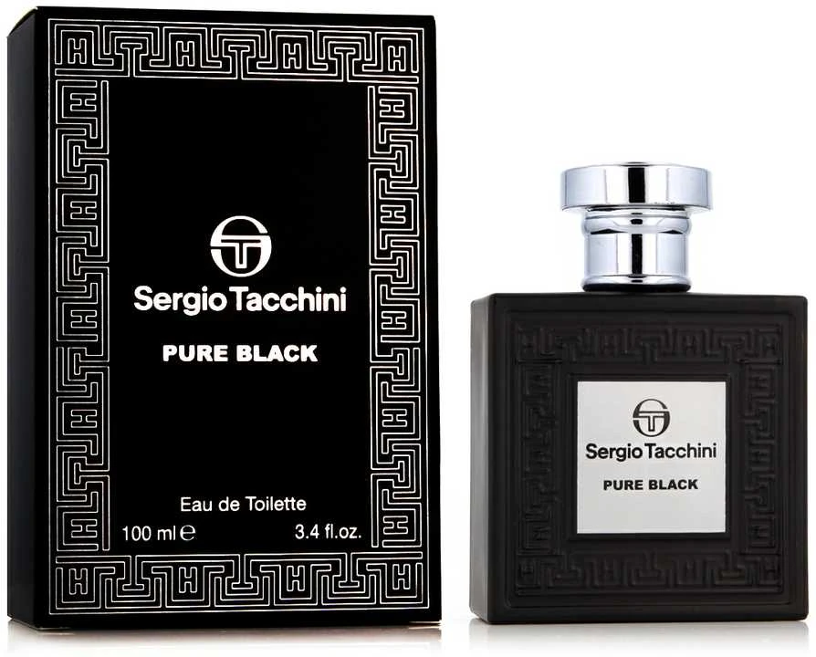 Sergio Tacchini Pure Juodas EDT tualetinis vanduo vyrams, 100 ml
