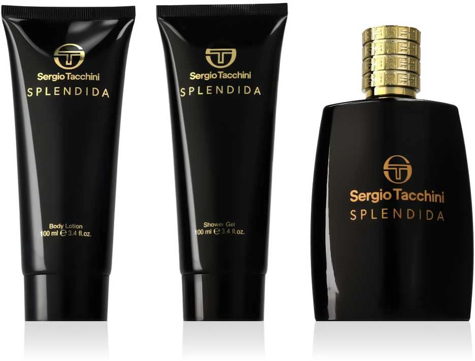 Sergio Tacchini Splendida rinkinys moterims (EDP, 100 ml + dušo želė, 100 ml + kūno losjonas, 100 ml)
