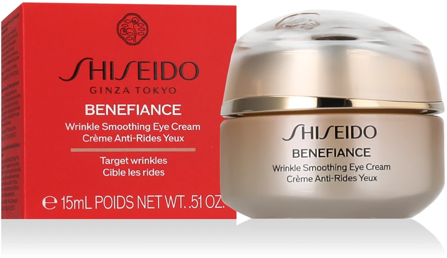 Paakių kremas Shiseido Benefiance Wrinkle Smoothing, 15ml