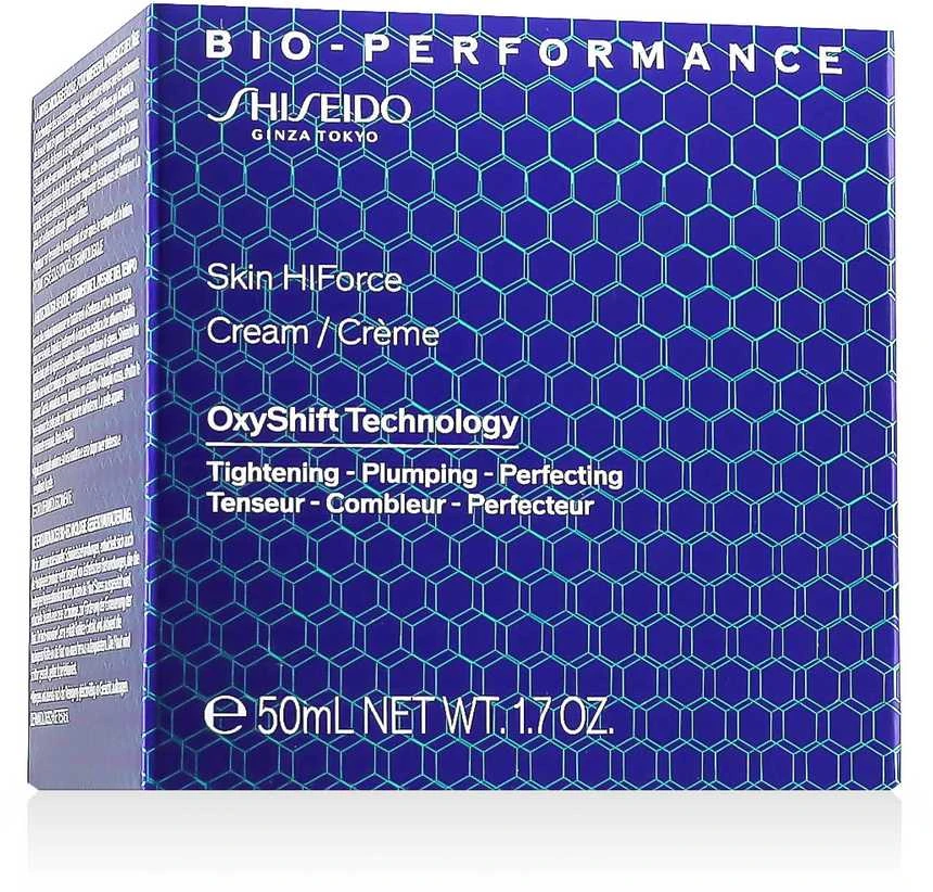 „Shiseido Bio-Performance Skin Hiforce“ senėjimą stabdantis kremas veidui ryte ir vakare, 50 ml