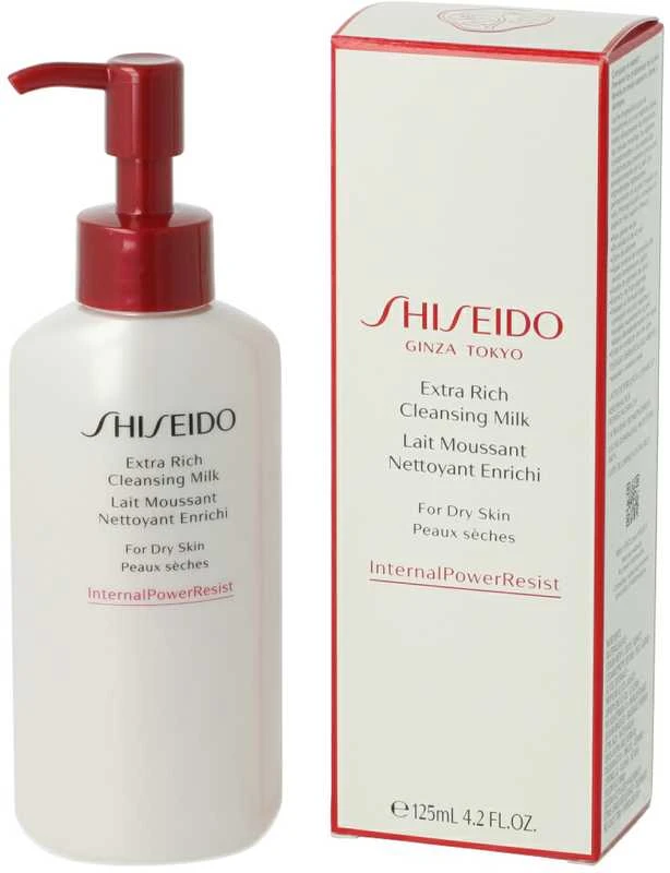 Shiseido Extra Rich Cleansing Milk valomasis pienelis sausai odai, 125 ml