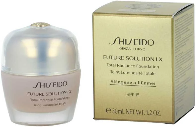 Shiseido Future Solution LX Total Radiance Foundation jauninamasis makiažo pagrindas SPF 15, atspalvis: Neutral 3, 30 ml