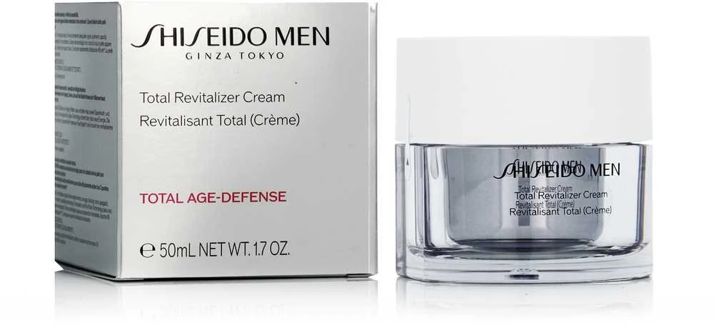 SHISEIDO Men Total Revitalizer Cream drėkinamasis veido kremas vyrams nuo senėjimo požymių, 50 ml