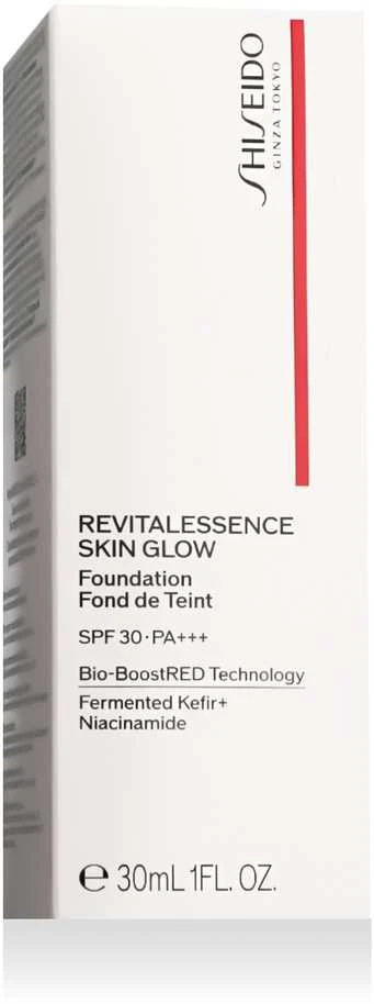 „Shiseido Revitalessence Skin Glow“ skystas makiažo pagrindas, 410 Sunstone SPF 30, 30 ml
