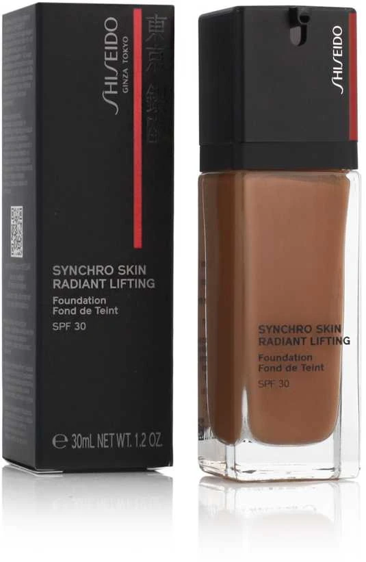„Shiseido Synchro Skin Radiant Lifting“ skystas makiažo pagrindas, 460 Topaz SPF 30, 30 ml