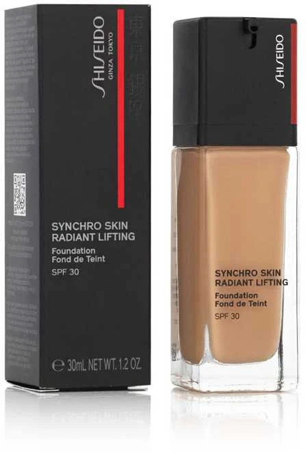 „Shiseido Synchro Skin Radiant Lifting“ skystas makiažo pagrindas, 350 Maple SPF 30, 30 ml