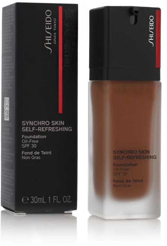 Skystas makiažo pagrindas Shiseido Skin Self-Refreshing Foundation Oil-Free Nº 520 Rosewood Spf 30 (30 ml)