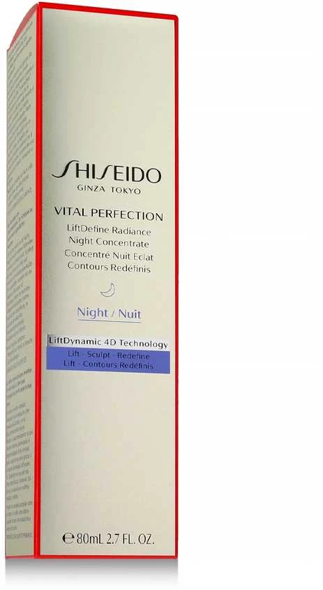 Naktinis serumas Shiseido Vital Perfection LiftDefine Radiance Night Concentrate, 80 ml