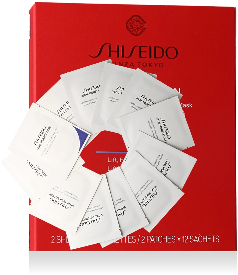 Shiseido Vital Perfection Uplifting And Firming Express Eye Mask stangrinamoji paakių kaukė, 12 vnt.