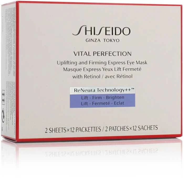 Shiseido Vital Perfection Uplifting And Firming Express Eye Mask stangrinamoji paakių kaukė, 12 vnt.