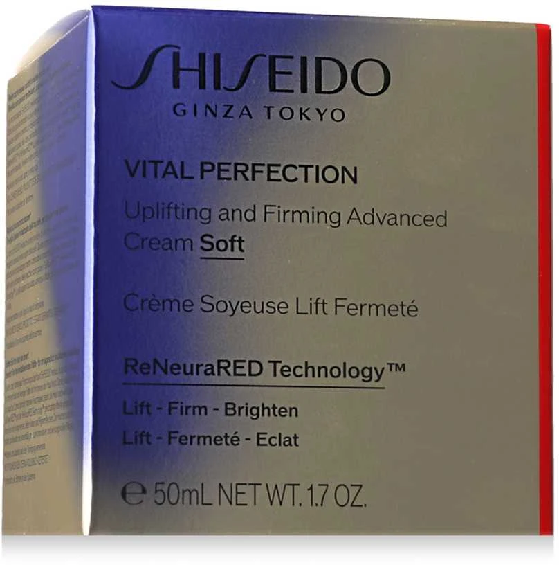 Shiseido Vital Perfection Silky Lift Firming Kreminis stangrinantis senėjimo požymius stabdantis veido kremas, 50 ml