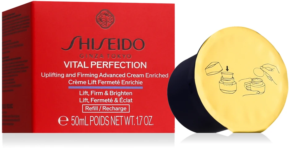 „Shiseido Vital Perfection Uplifting & Firming Advanced Kreminis Enriched Day“ kremas, 50 ml