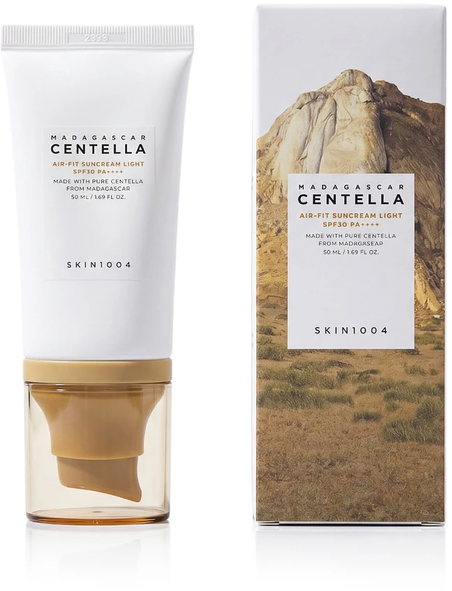SKIN1004 Centella Air-Fit Suncream Light SPF 30 apsauginis veido kremas nuo saulės, 50 ml