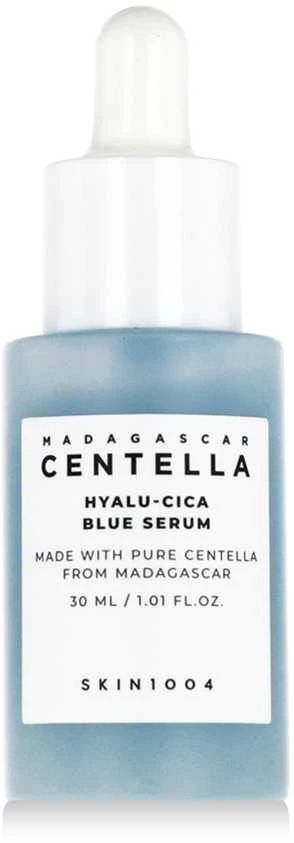 SKIN1004 Madagascar Centella Hyalu-Cica Blue Serum Veido serumas su hialuronu ir centele, 30 ml