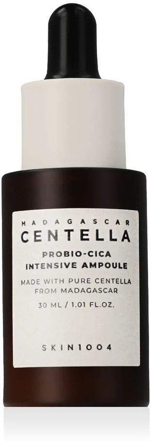 „Skin1004 Madagaskaro centelės“ drėkinamasis ir raminamasis ampulių serumas moterims nuo papilkėjusios odos, 30 ml