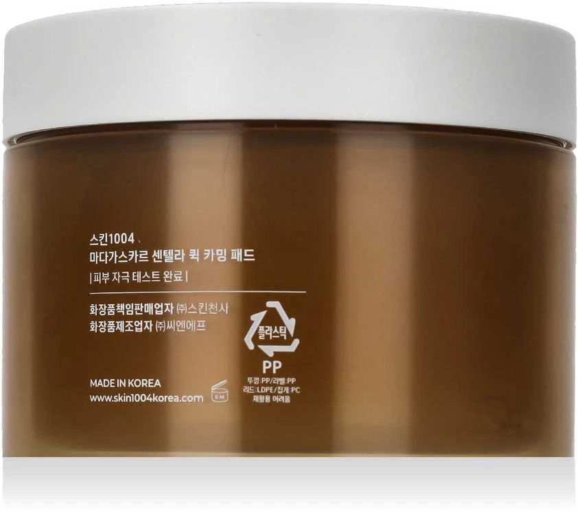 SKIN1004 Madagascar Centella Quick Calming Pad raminantys veido padeliai su azijine centele, 130 ml