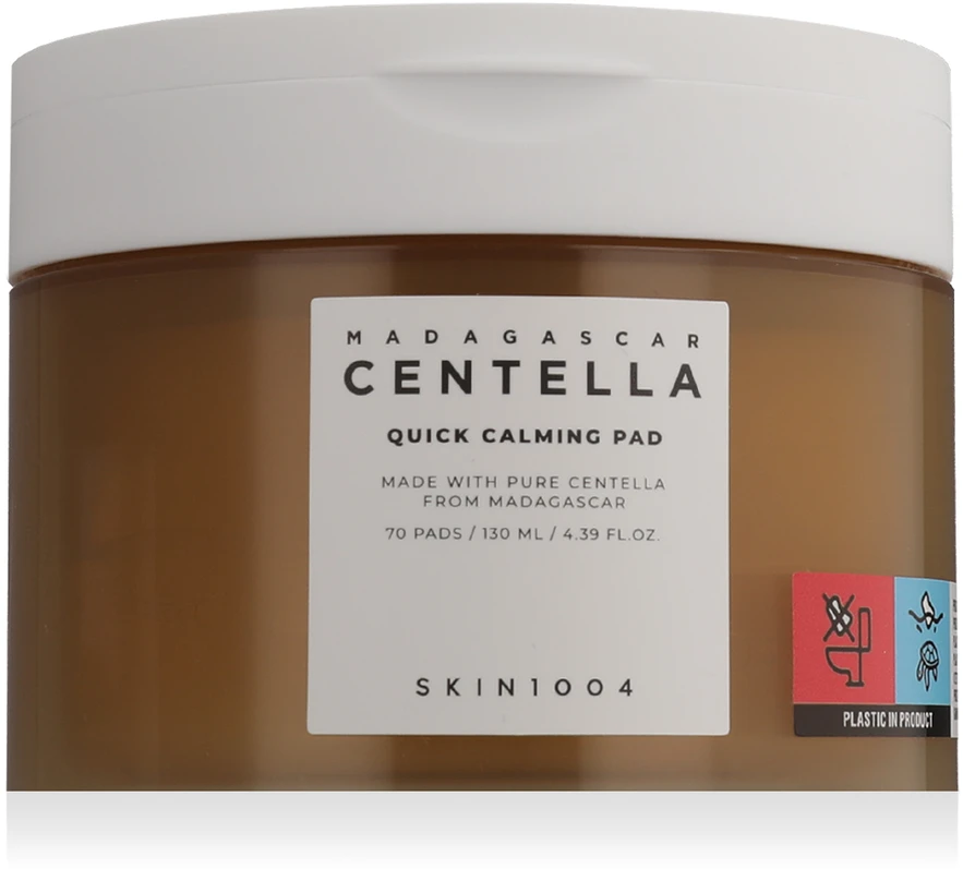 SKIN 1004 Skin1004 Madagascar Centella Quick Calming Pad raminamieji veido padeliai 70 vnt