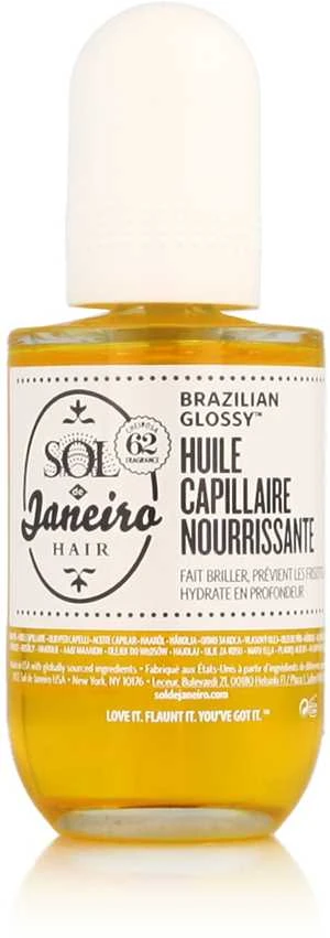 Sol De Janeiro Brazilian Glossy maitininantis Hair Oil plaukų aliejus, 58 ml