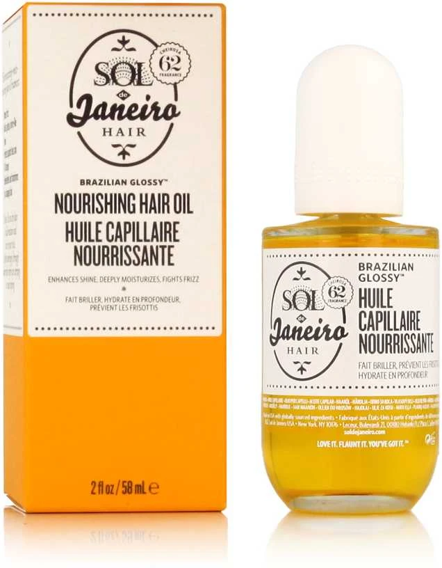 Sol De Janeiro Brazilian Glossy maitininantis Hair Oil plaukų aliejus, 58 ml