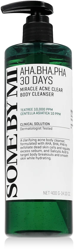 Kūno prausiklis SOME BY MI AHA∙BHA∙PHA 30 Days Miracle Acne Clear Body Cleanser, 400 ml