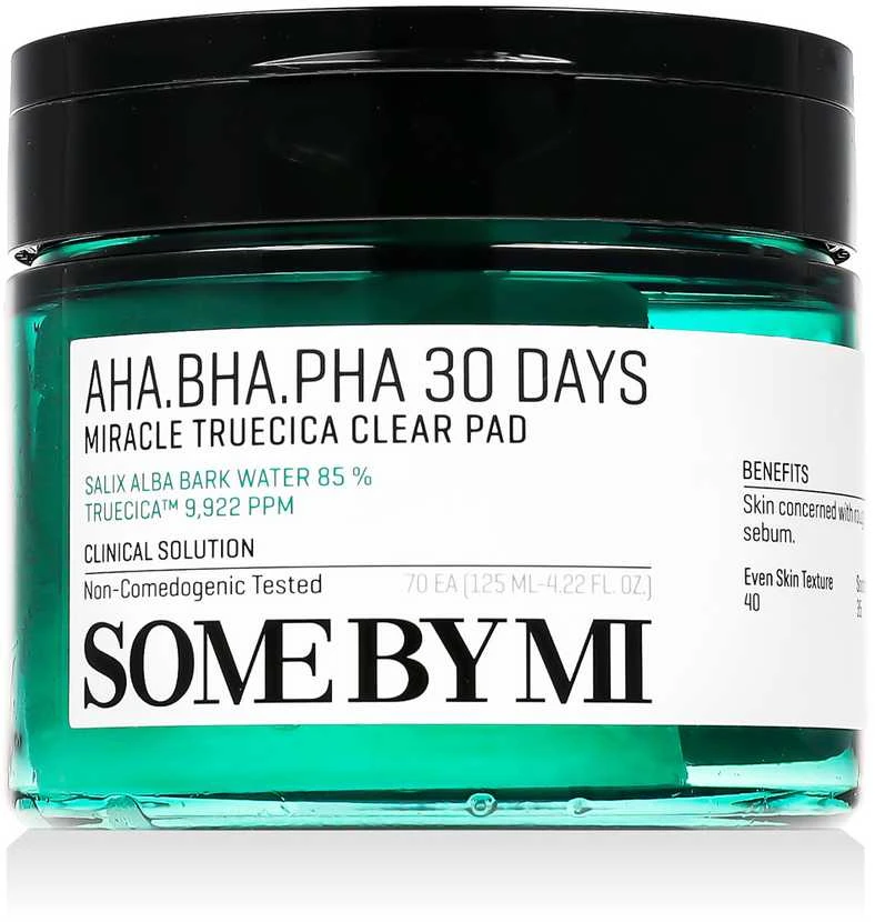 Some By Mi Miracle Truecica Clear Pad valomieji toniko padeliai, 70 vnt.