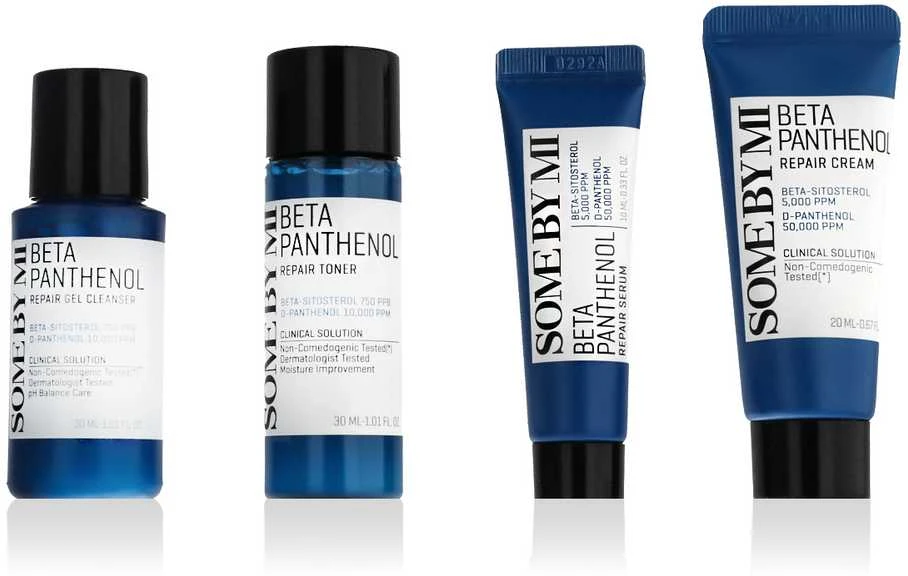 SOME BY MI Beta Panthenol Repair Starter Kit - 4 dalių atkuriamasis rinkinys su beta-pantenolio kompleksu