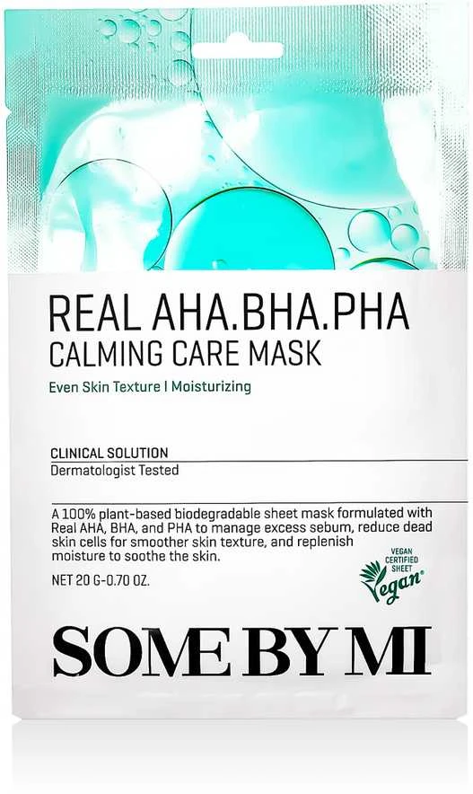 „Some By Mi AHA.BHA.PHA“ raminamoji veido kaukė, 20 g