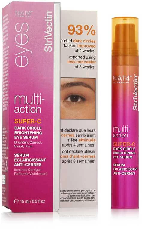 šviesinantis paakių serumas "Strivectin Multi-Action Super-C Dark Circle Brightening Eye Serum" 15ml