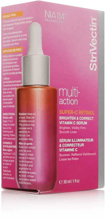 „Strivectin Multi-Action Super-C Retinol Brighten“ – teisingas vitamino C serumas, 30 ml.