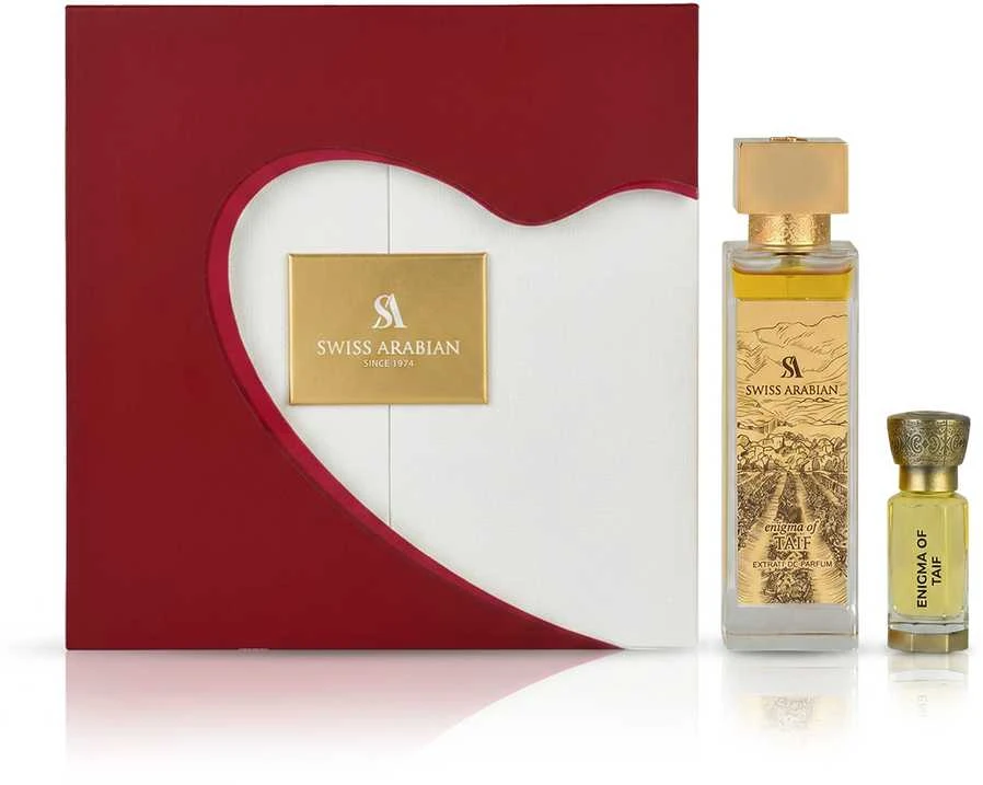 Swiss Arabian Šveicarijos arabų „Enigma of Taif“ kvepalų ekstraktas 100 ml + kvapusis aliejus 12 ml (unisex)